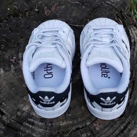 Adidas Superstar XXL Print Sneakers Toddlers Size 4. Like New Condition! - Picture 12 of 14